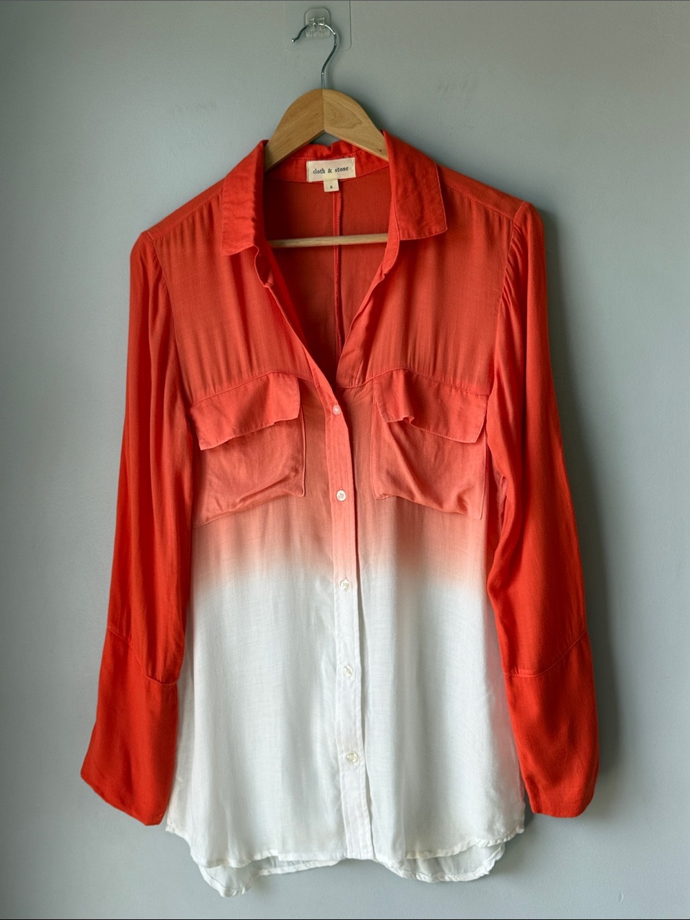 Cloth & Stone Ombre Button Down Shirt